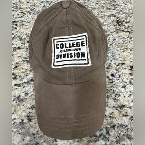 Zara M gorpcore normcore olive green distressed patch adjustable baseball cap